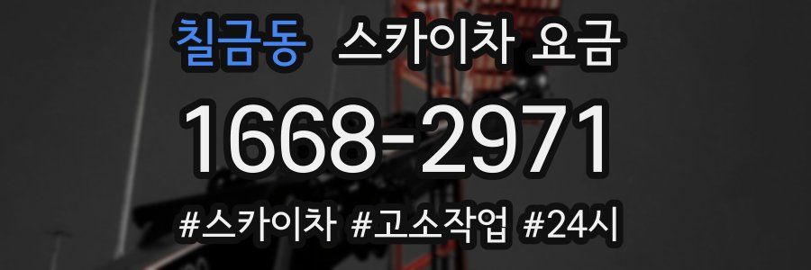 칠금동 스카이차 요금