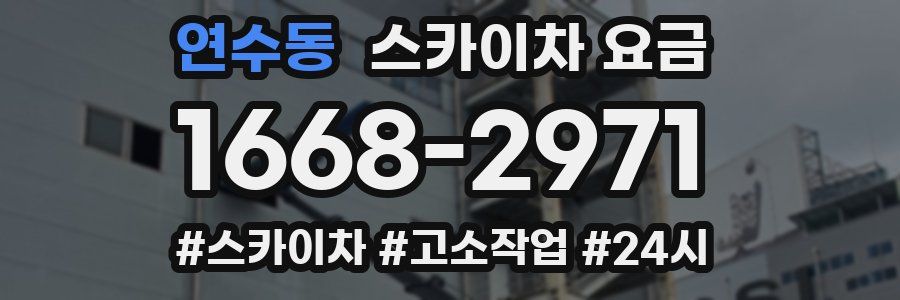 연수동 스카이차 요금
