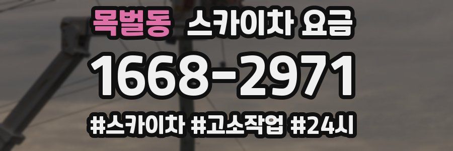 목벌동 스카이차 요금