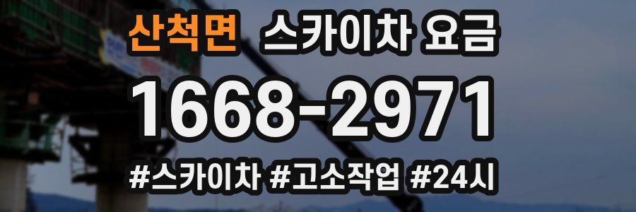 산척면 스카이차 요금