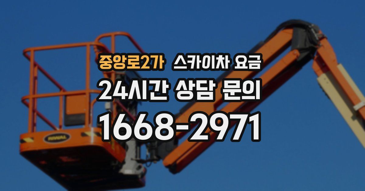 중앙로2가 스카이차 요금