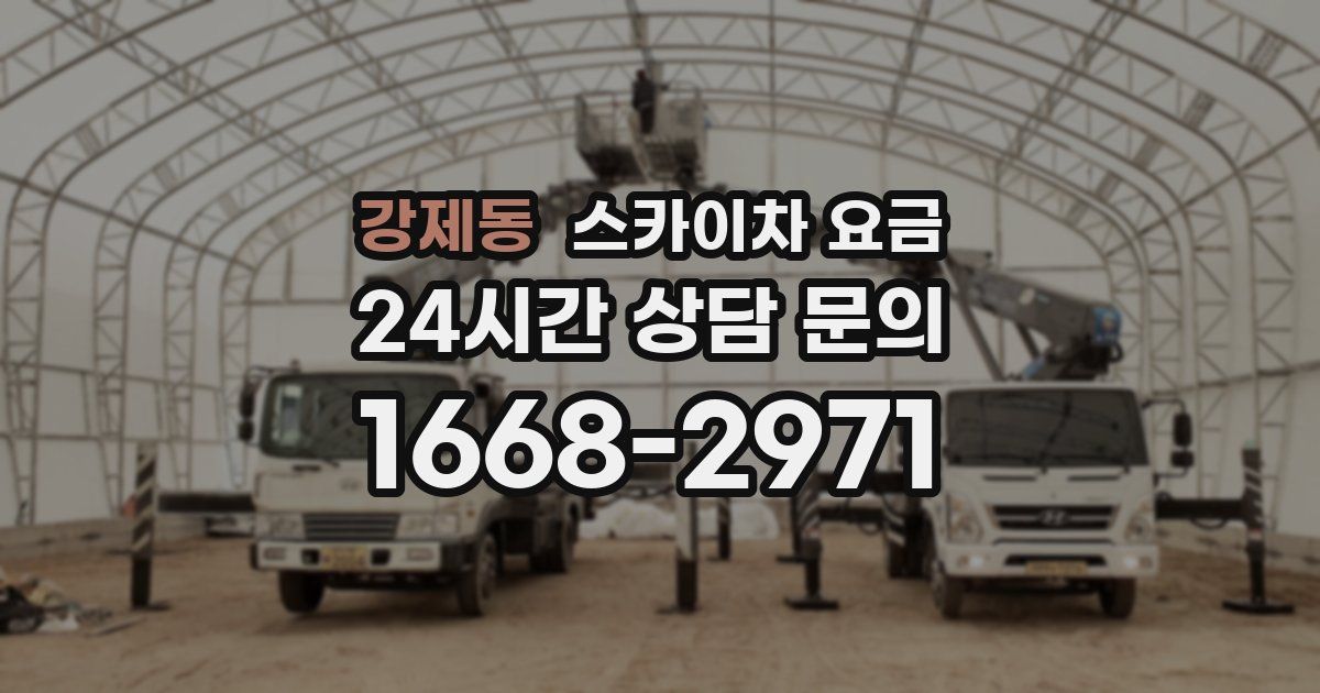 강제동 스카이차 요금