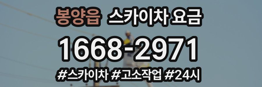 봉양읍 스카이차 요금