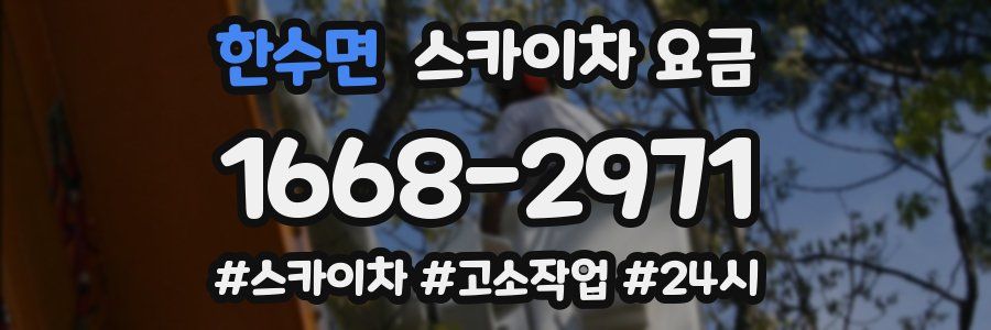 한수면 스카이차 요금