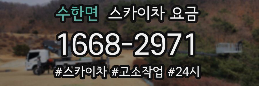 수한면 스카이차 요금