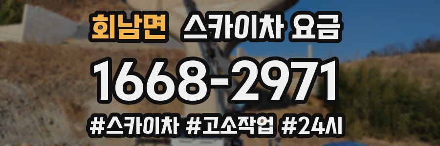 회남면 스카이차 요금