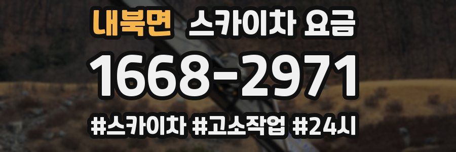 내북면 스카이차 요금