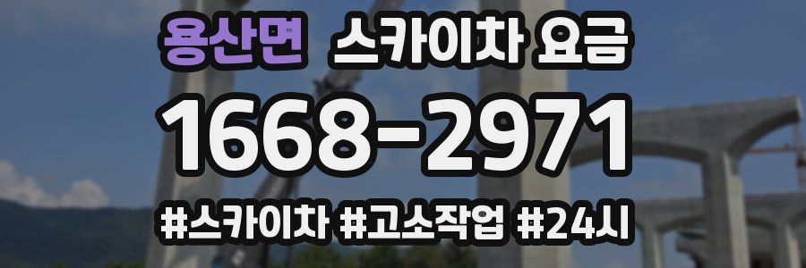 용산면 스카이차 요금