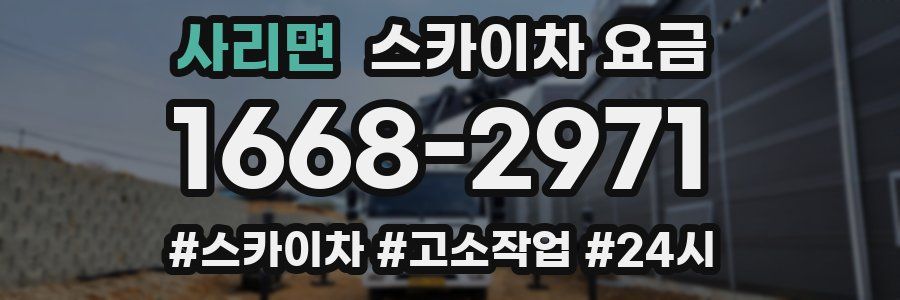 사리면 스카이차 요금