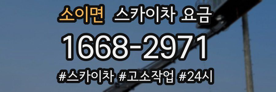 소이면 스카이차 요금