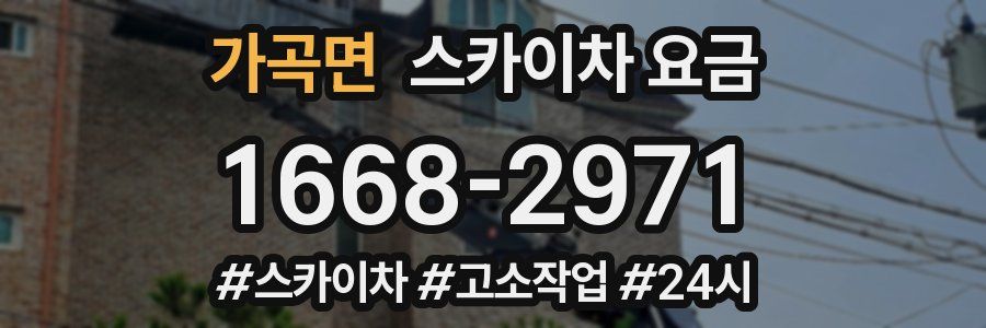 가곡면 스카이차 요금