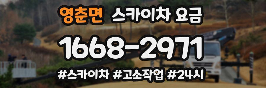 영춘면 스카이차 요금