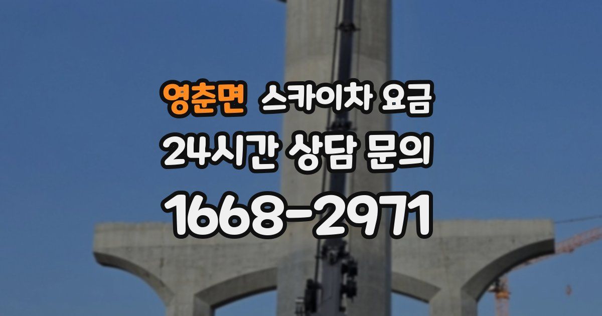 영춘면 스카이차 요금