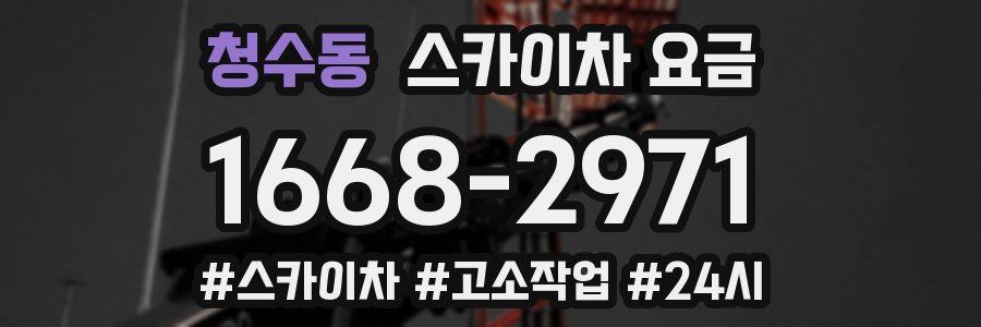 청수동 스카이차 요금