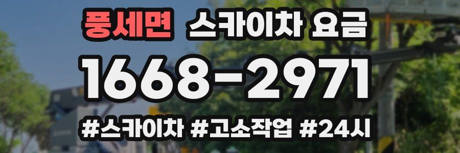 풍세면 스카이차 요금