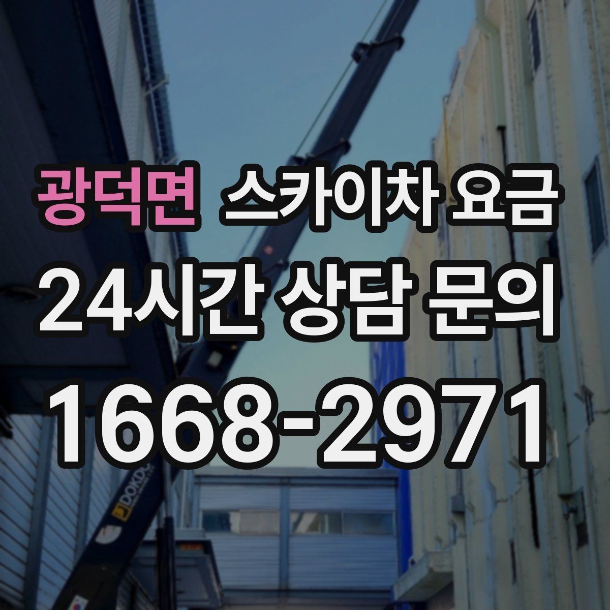 광덕면 스카이차 요금 작업 높이(층수/실측 높이)·시간·위치만 정리해도 충분합니다