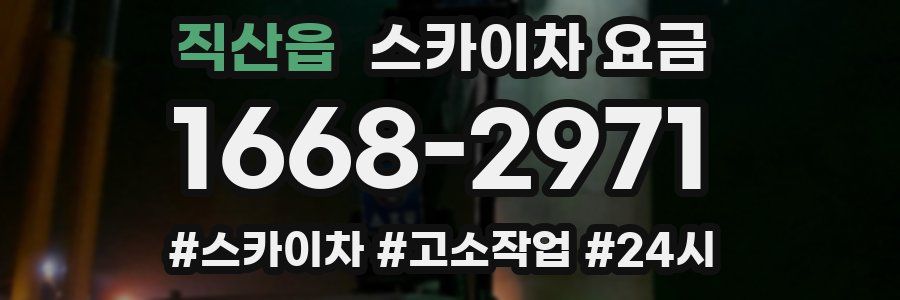 직산읍 스카이차 요금