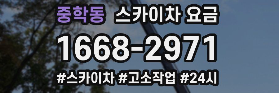 중학동 스카이차 요금