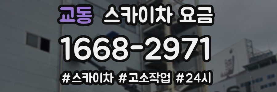 교동 스카이차 요금