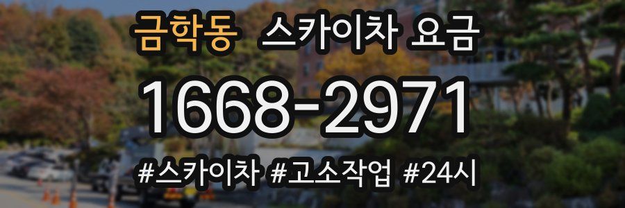 금학동 스카이차 요금