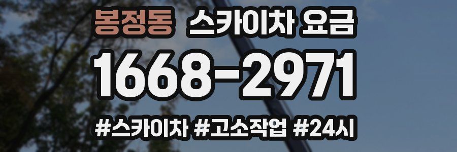 봉정동 스카이차 요금