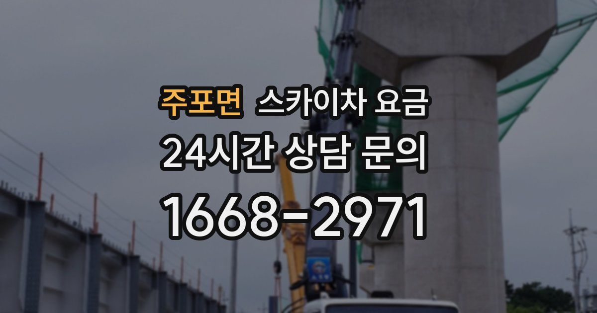 주포면 스카이차 요금