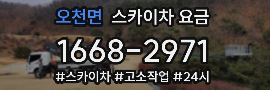 오천면 스카이차 요금