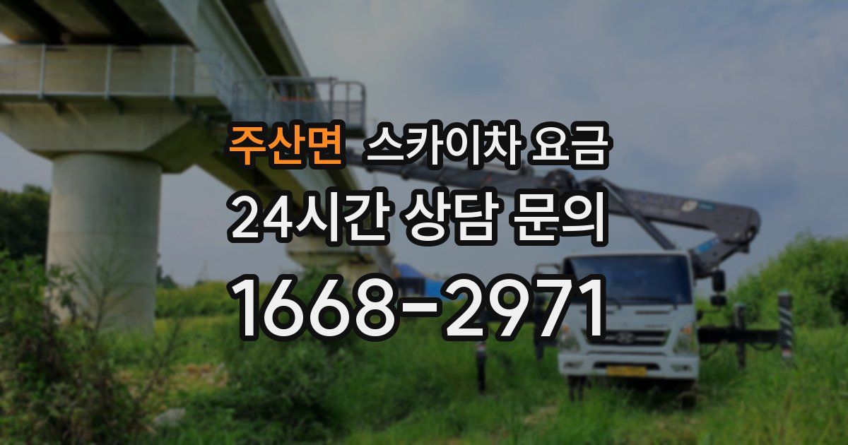 주산면 스카이차 요금