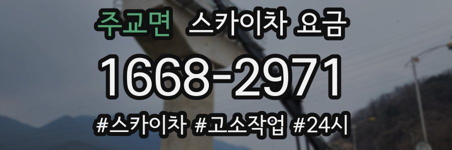 주교면 스카이차 요금