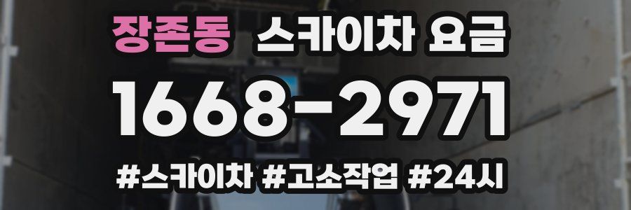 장존동 스카이차 요금