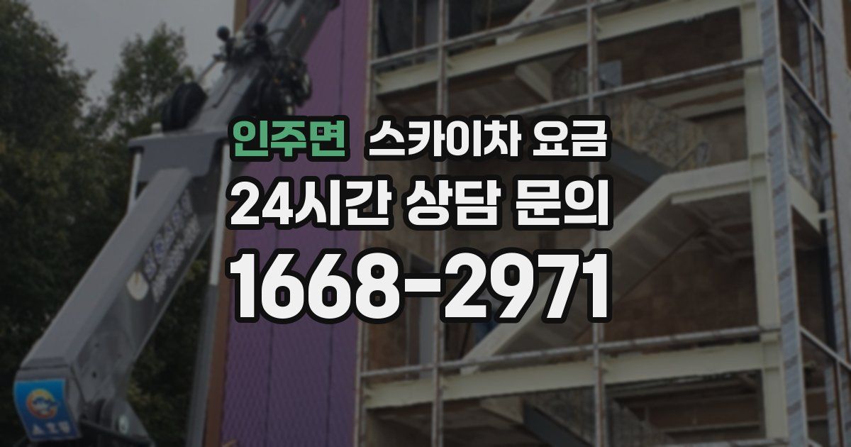 인주면 스카이차 요금