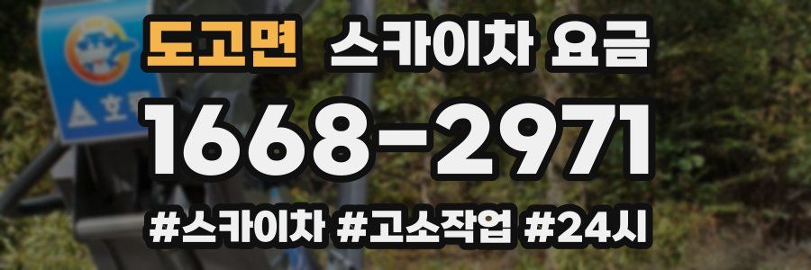 도고면 스카이차 요금