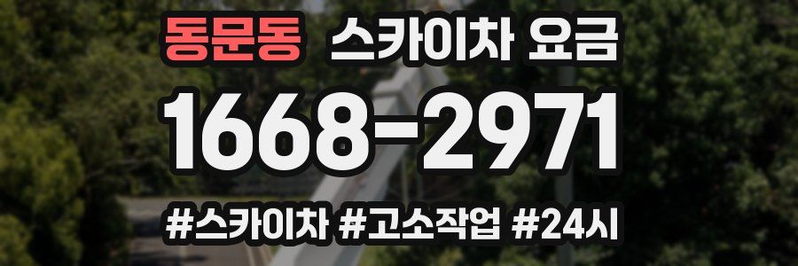 동문동 스카이차 요금