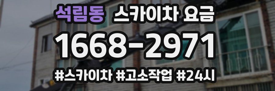 석림동 스카이차 요금