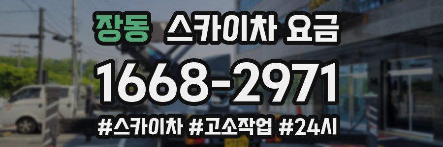 장동 스카이차 요금