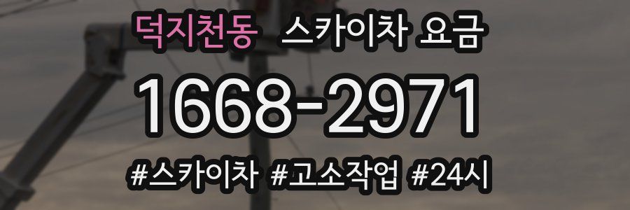 덕지천동 스카이차 요금