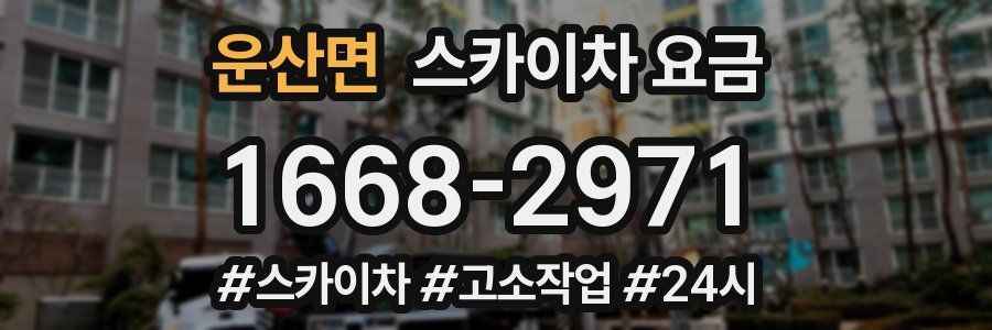 운산면 스카이차 요금