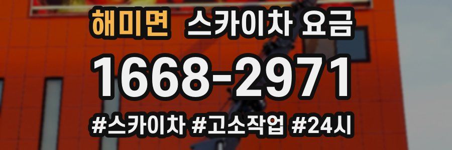 해미면 스카이차 요금