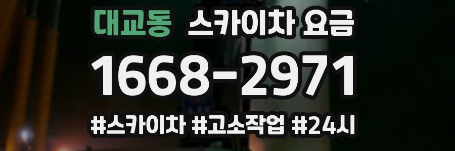 대교동 스카이차 요금