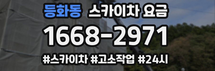 등화동 스카이차 요금