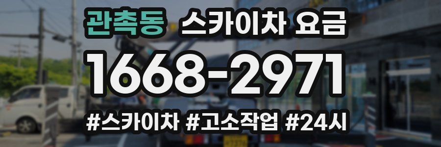 관촉동 스카이차 요금