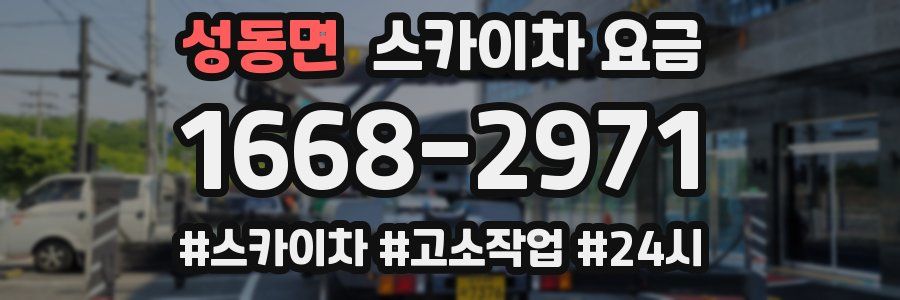 성동면 스카이차 요금