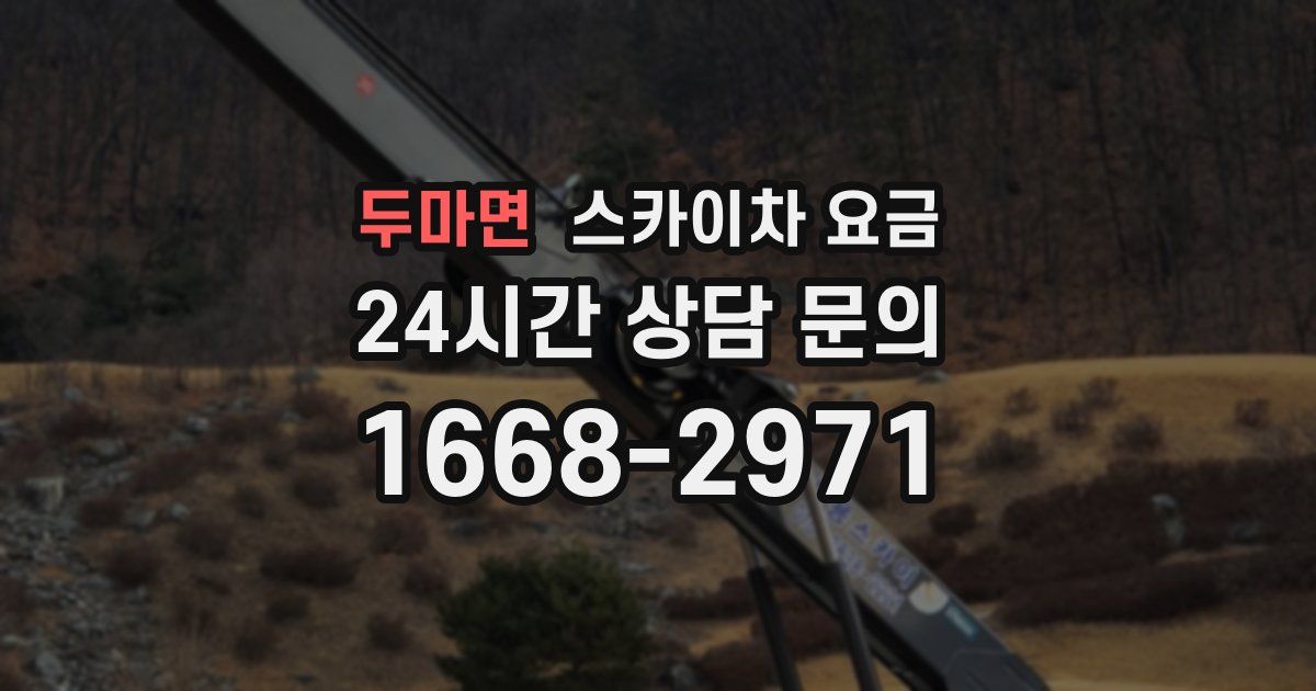 두마면 스카이차 요금