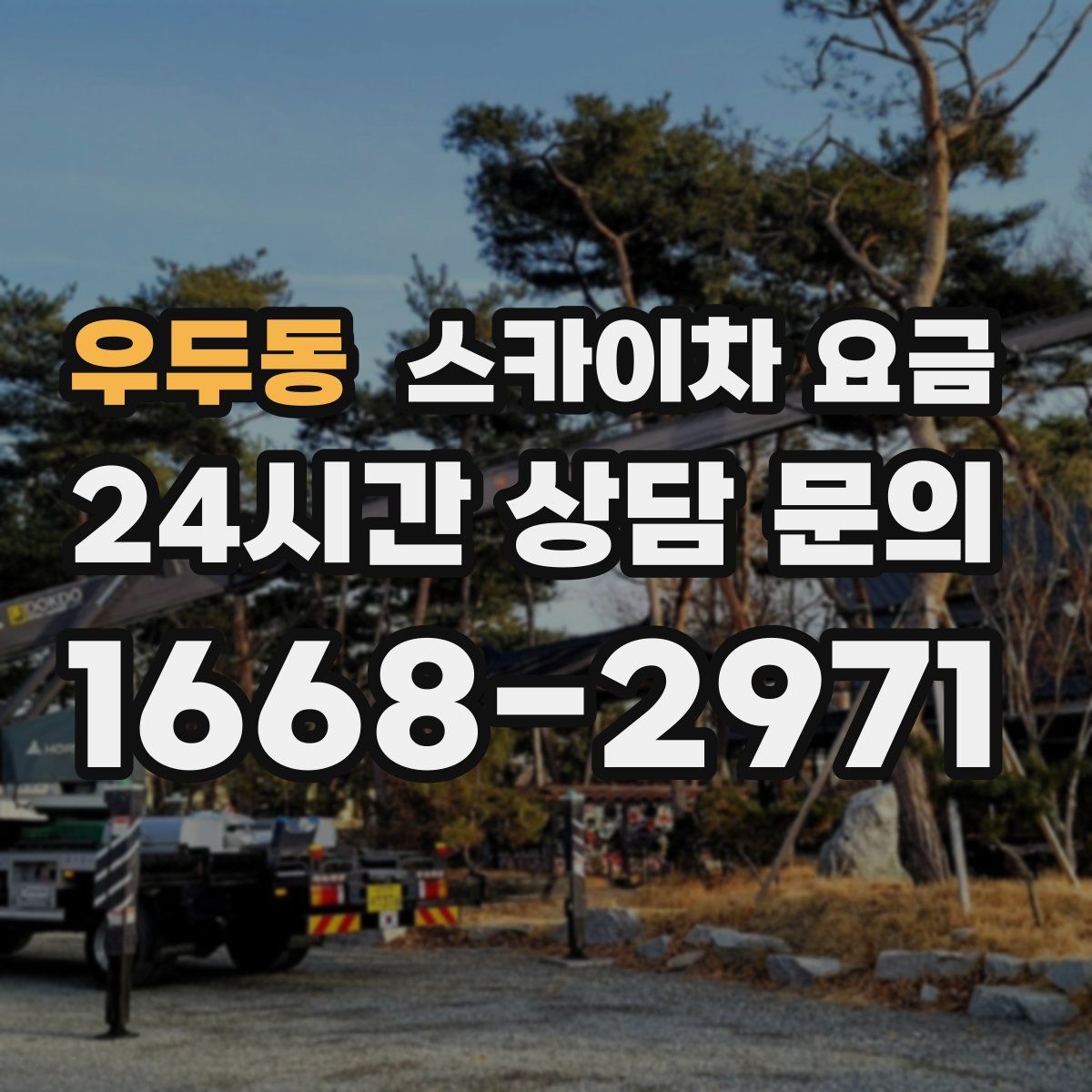 우두동 스카이차 요금