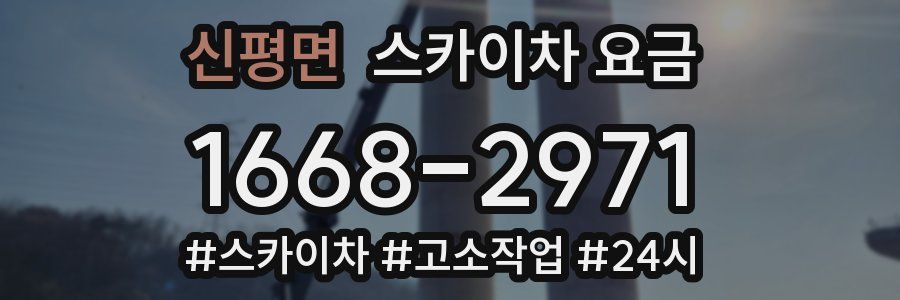 신평면 스카이차 요금