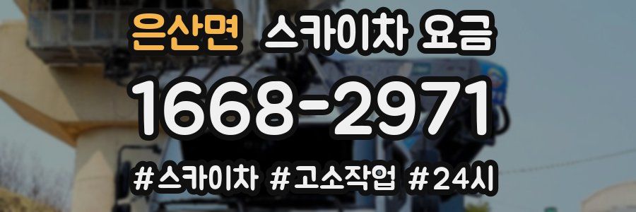 은산면 스카이차 요금