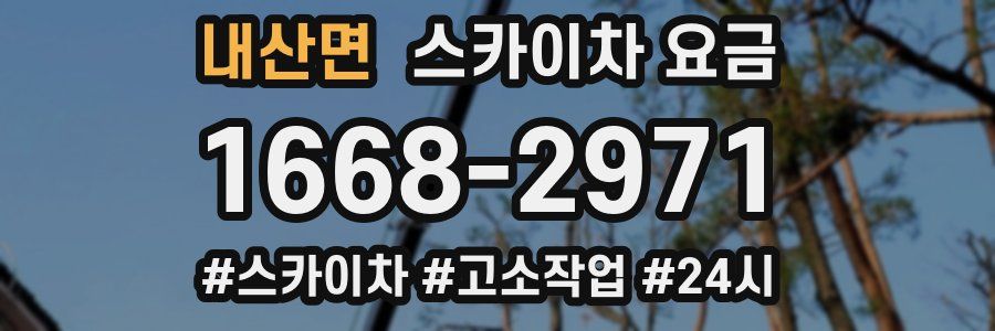 내산면 스카이차 요금