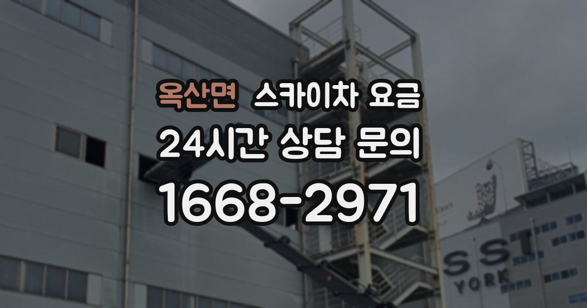 옥산면 스카이차 요금