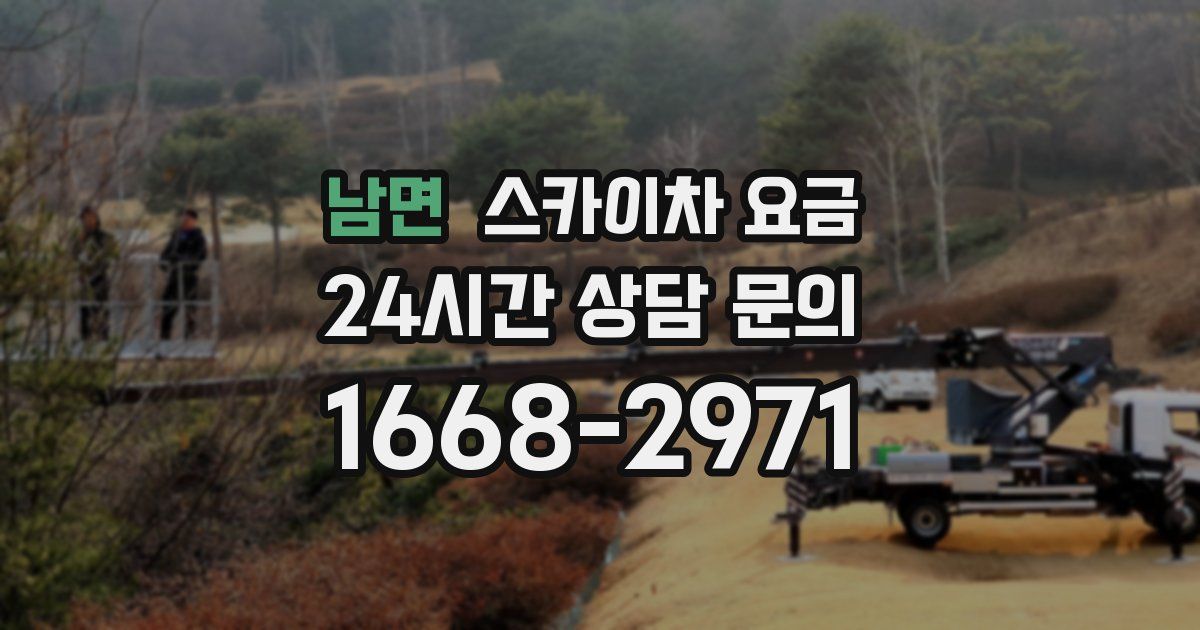 남면 스카이차 요금