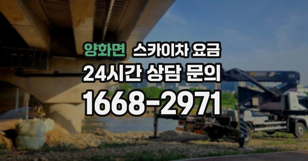 양화면 스카이차 요금